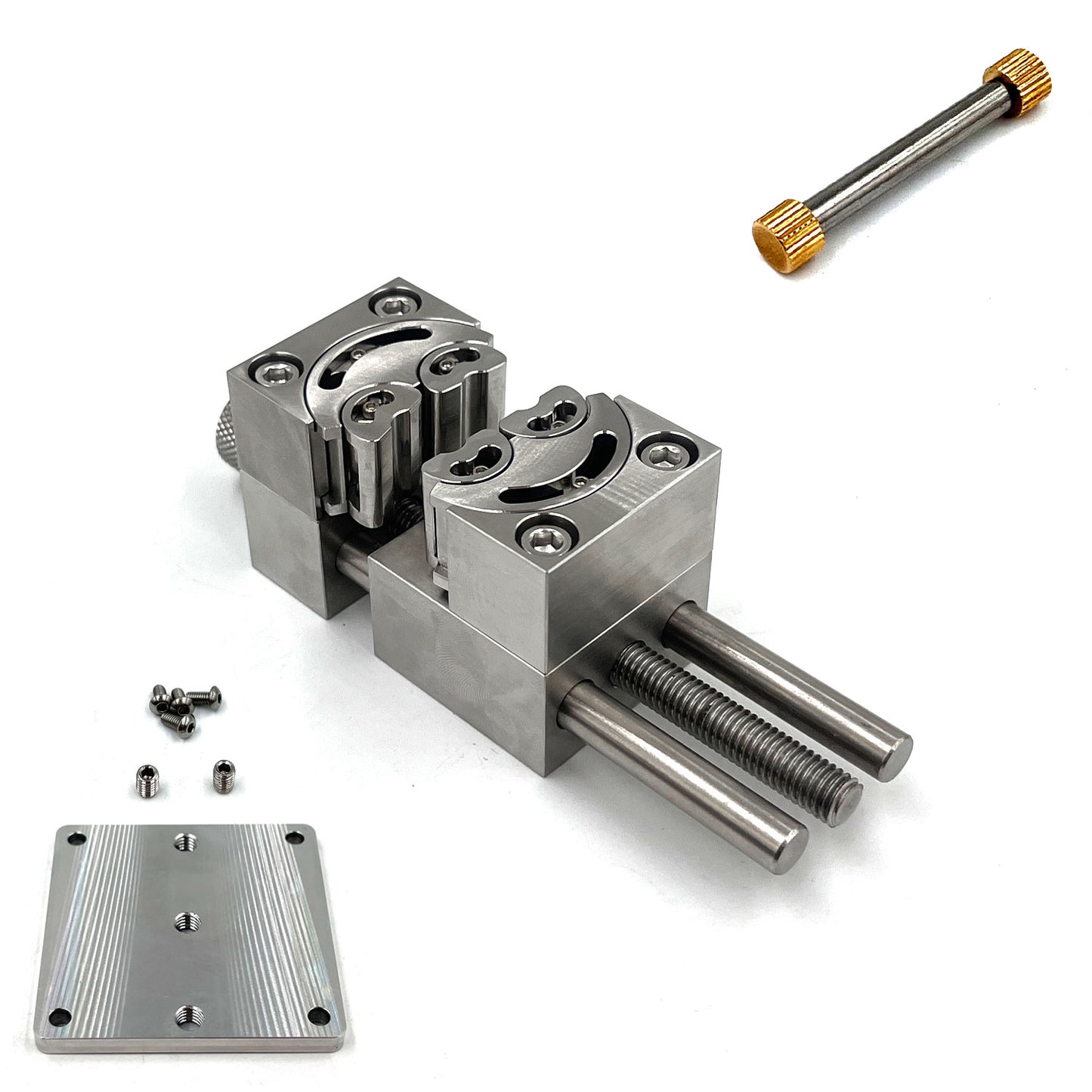 Mounting Plate for Connecting Fractal Vise and XY Adjustable Table
