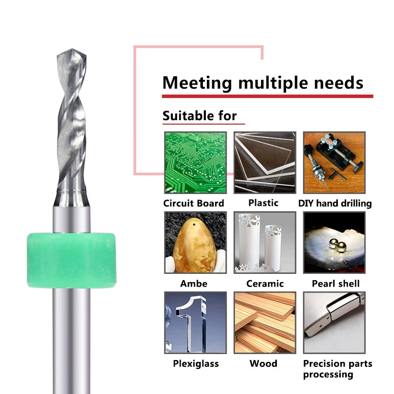 PCB Drill Bits 10Pcs 2.1-3.0mm
