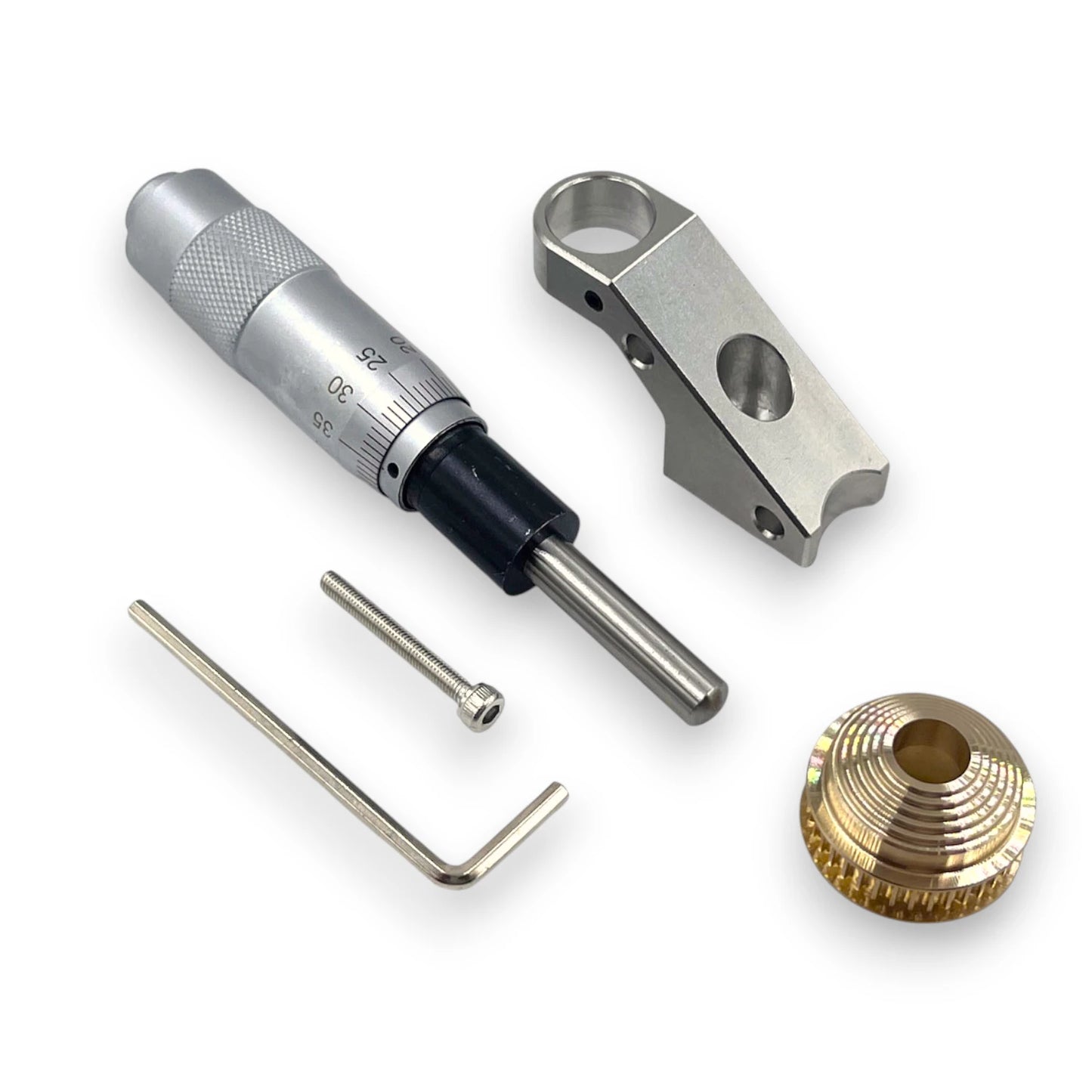 Micromètre avec échelle pour mini perceuse à colonne