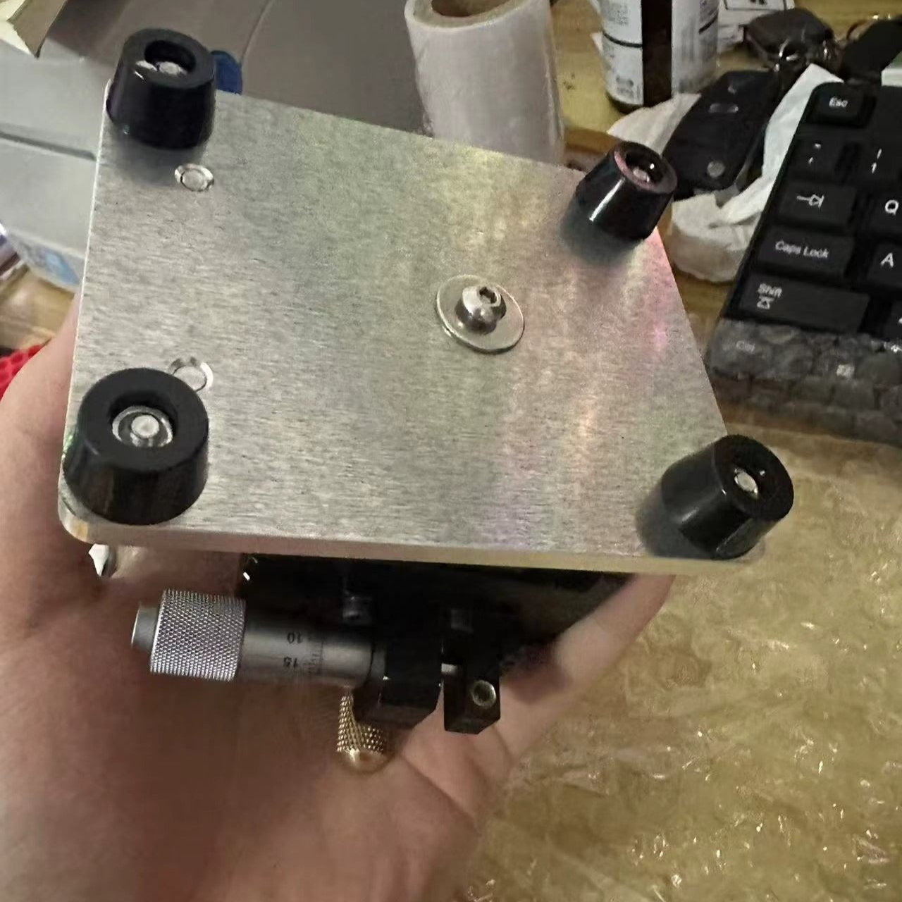 Mounting Plate 60×60 mm for XY Platform and Mini Drill Press Base