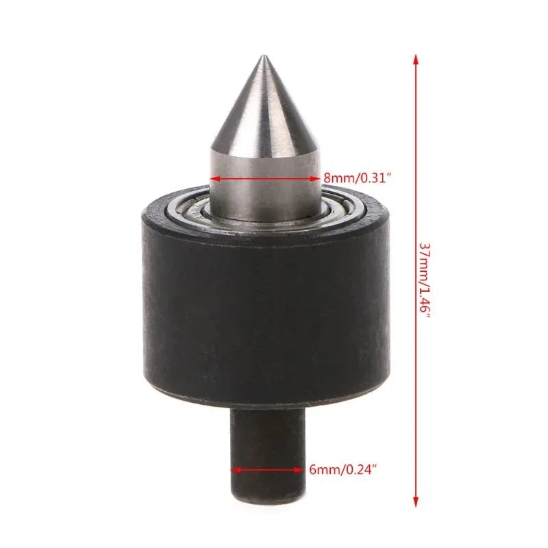 Revolving Center Head 6mm Shank for Mini Lathe