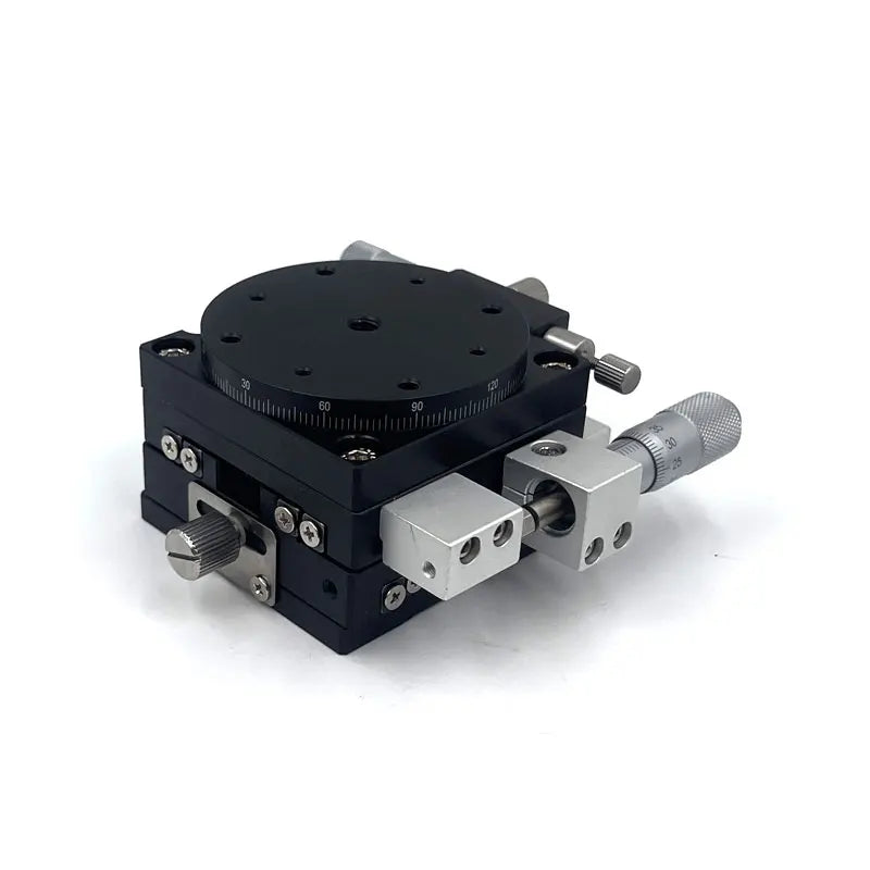 XYR Axis Manual Platform 60x60mm – 360° Rotating Precision Cross Slide