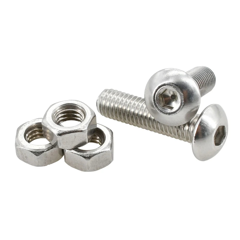 M6 Nuts and Bolts Set 304 Stainless Steel Hex Socket