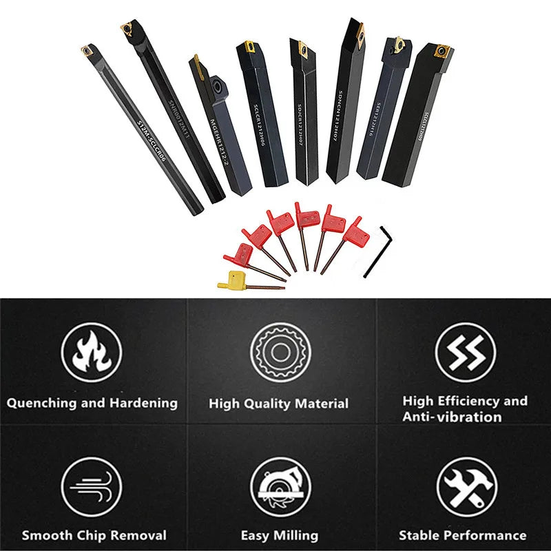 Lathe Cutting Tool 8Sets of 8MM