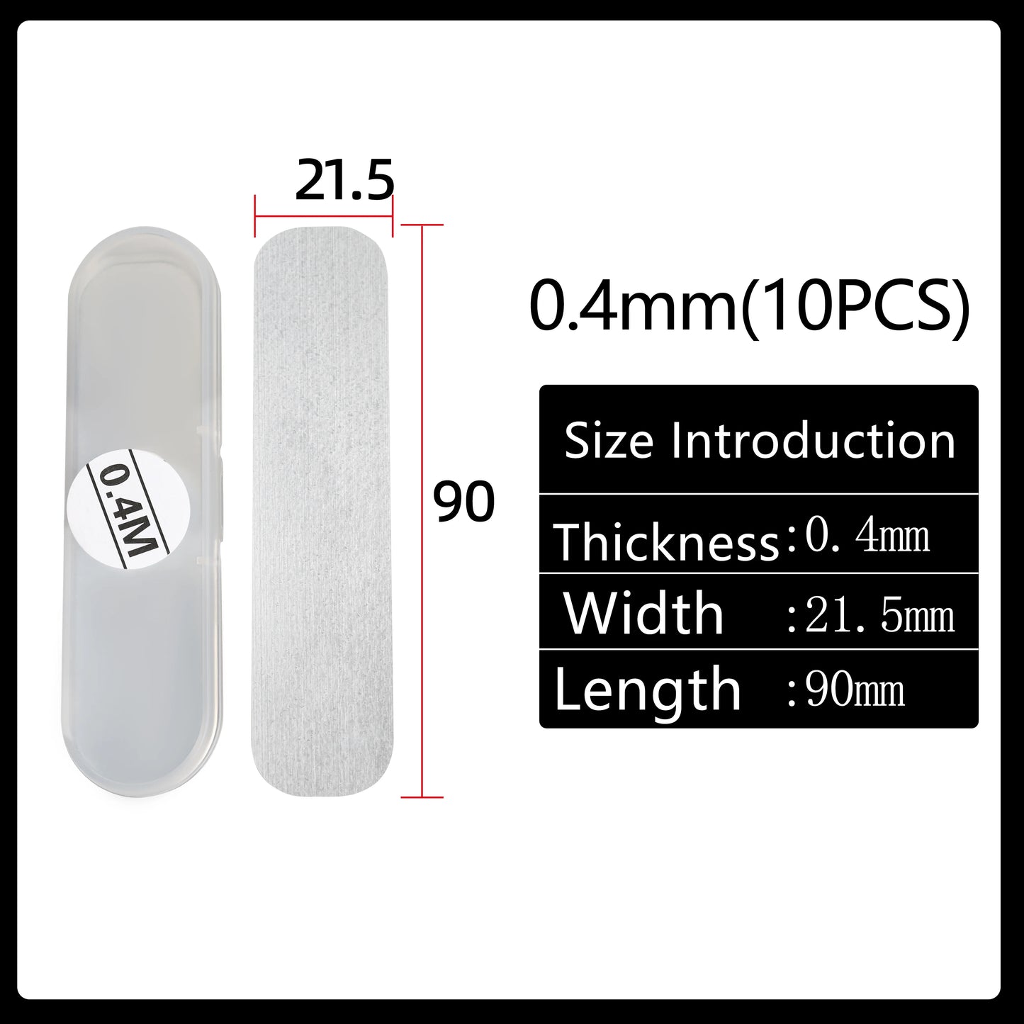 Lathe Tool Height Adjustment Shim Set - 0.1 mm–3.0 mm