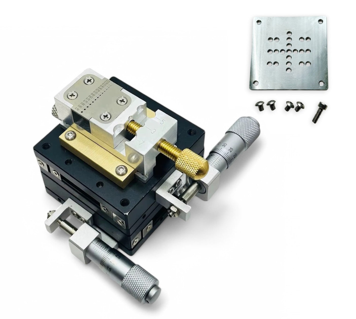Micro Precision Vise with XY Axis Adjustable Platform 60x60mm