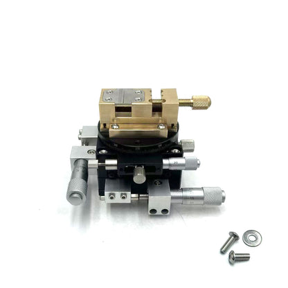 XYR Axis Manual Platform 60x60mm – 360° Rotating Precision Cross Slide