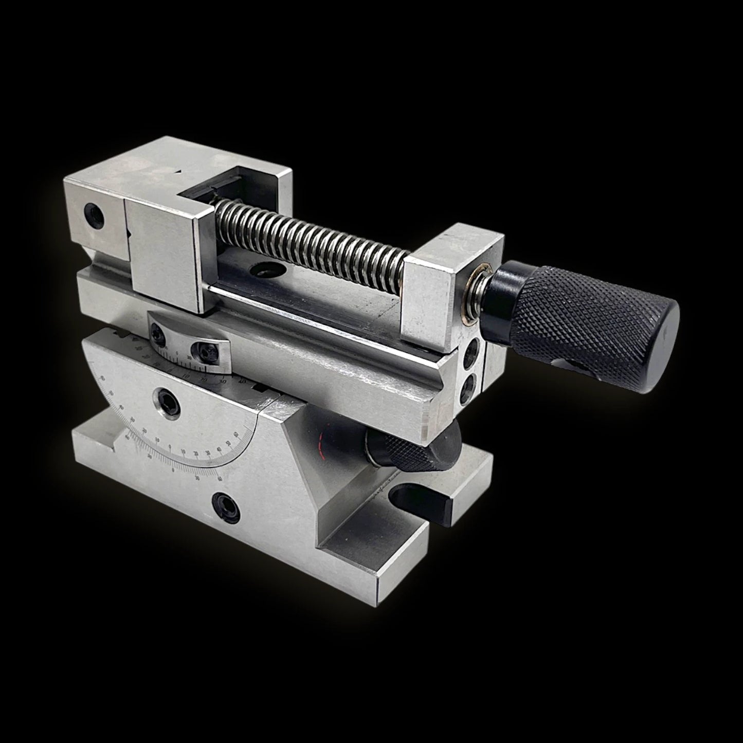 2-Inch Universal Precision Sine Adjustable Angle Vise with 360° Rotation for Grinding, Milling, Drilling & CNC Machines