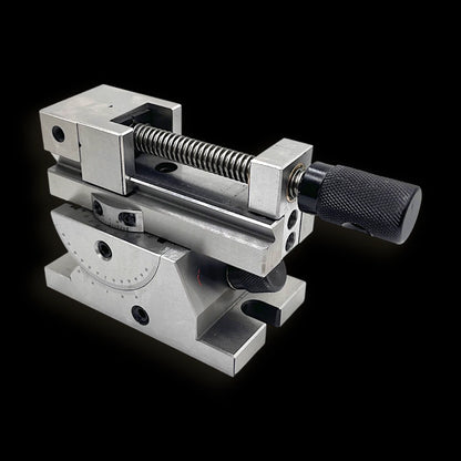 2-Inch Universal Precision Sine Adjustable Angle Vise with 360° Rotation for Grinding, Milling, Drilling & CNC Machines