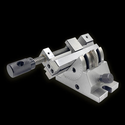 2-Inch Universal Precision Sine Adjustable Angle Vise with 360° Rotation for Grinding, Milling, Drilling & CNC Machines