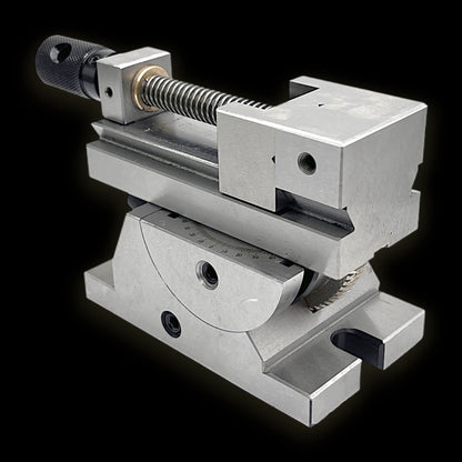 2-Inch Universal Precision Sine Adjustable Angle Vise with 360° Rotation for Grinding, Milling, Drilling & CNC Machines