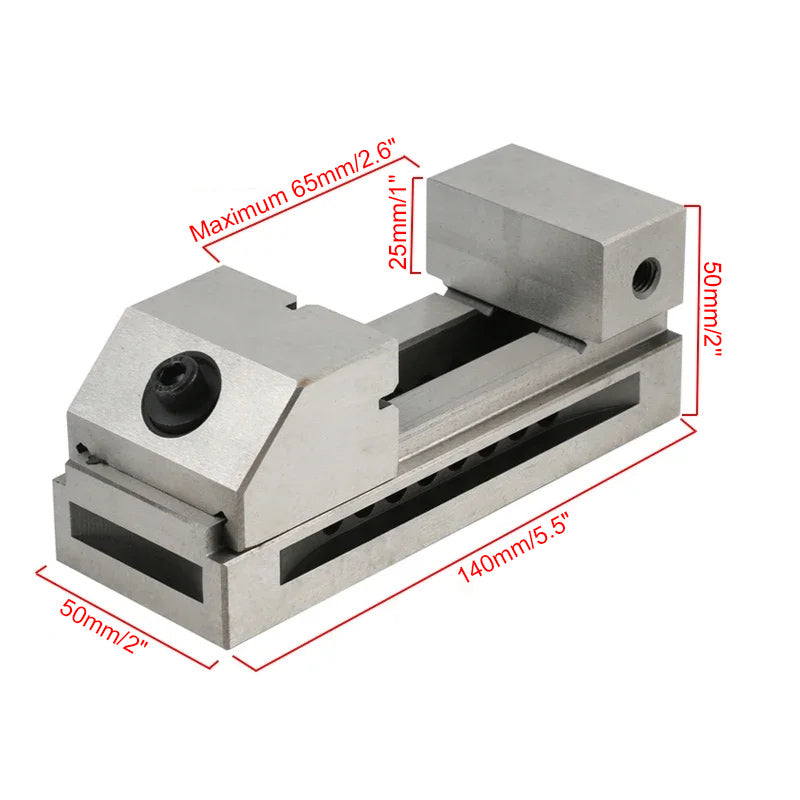 2 in precision vice for lathe-milling machine