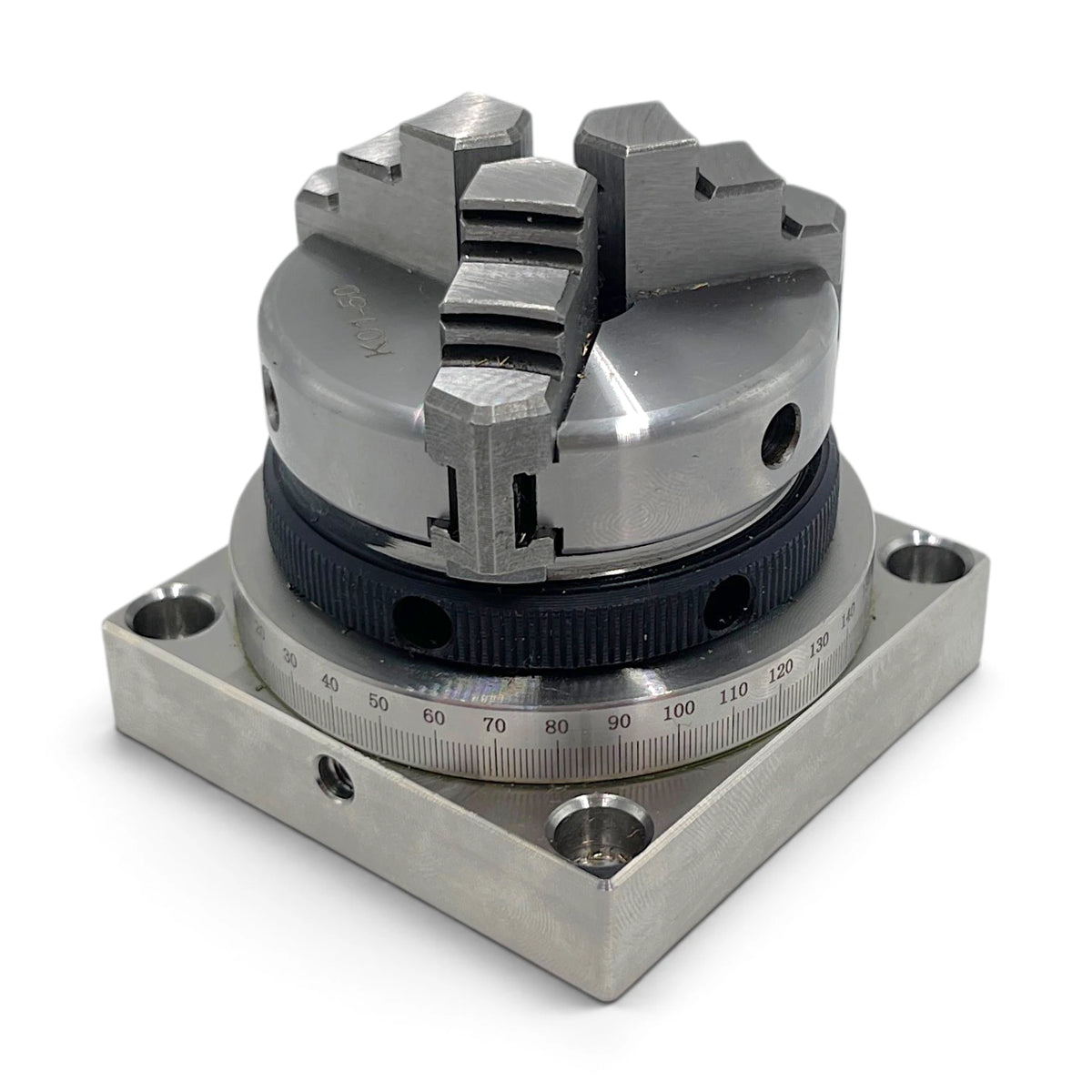 Precision 360° Rotary Table with 3-Jaw Chuck 50mm for Milling & Drilling