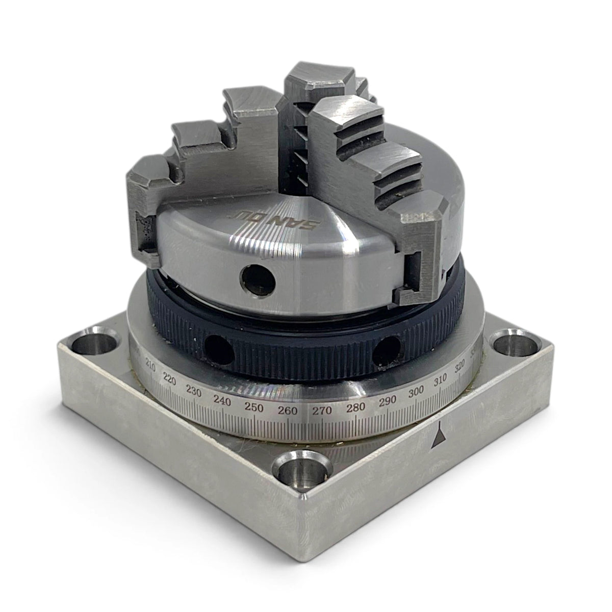 Precision 360° Rotary Table with 3-Jaw Chuck 50mm for Milling & Drilling