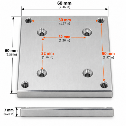 Precision 360° Rotary Table with 3-Jaw Chuck 50mm for Milling & Drilling