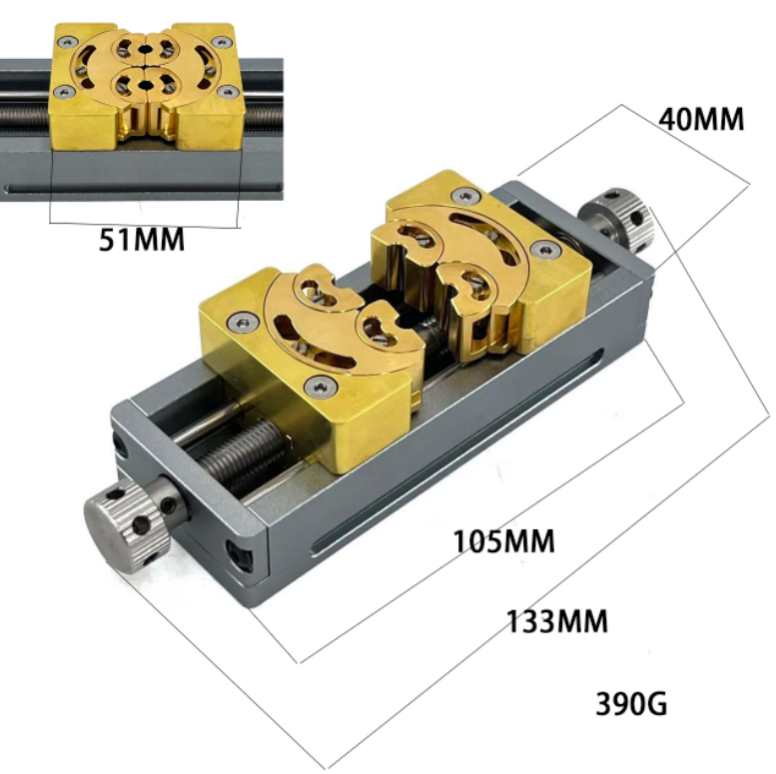 MYLXON Fractal Vise with Brass Jaws