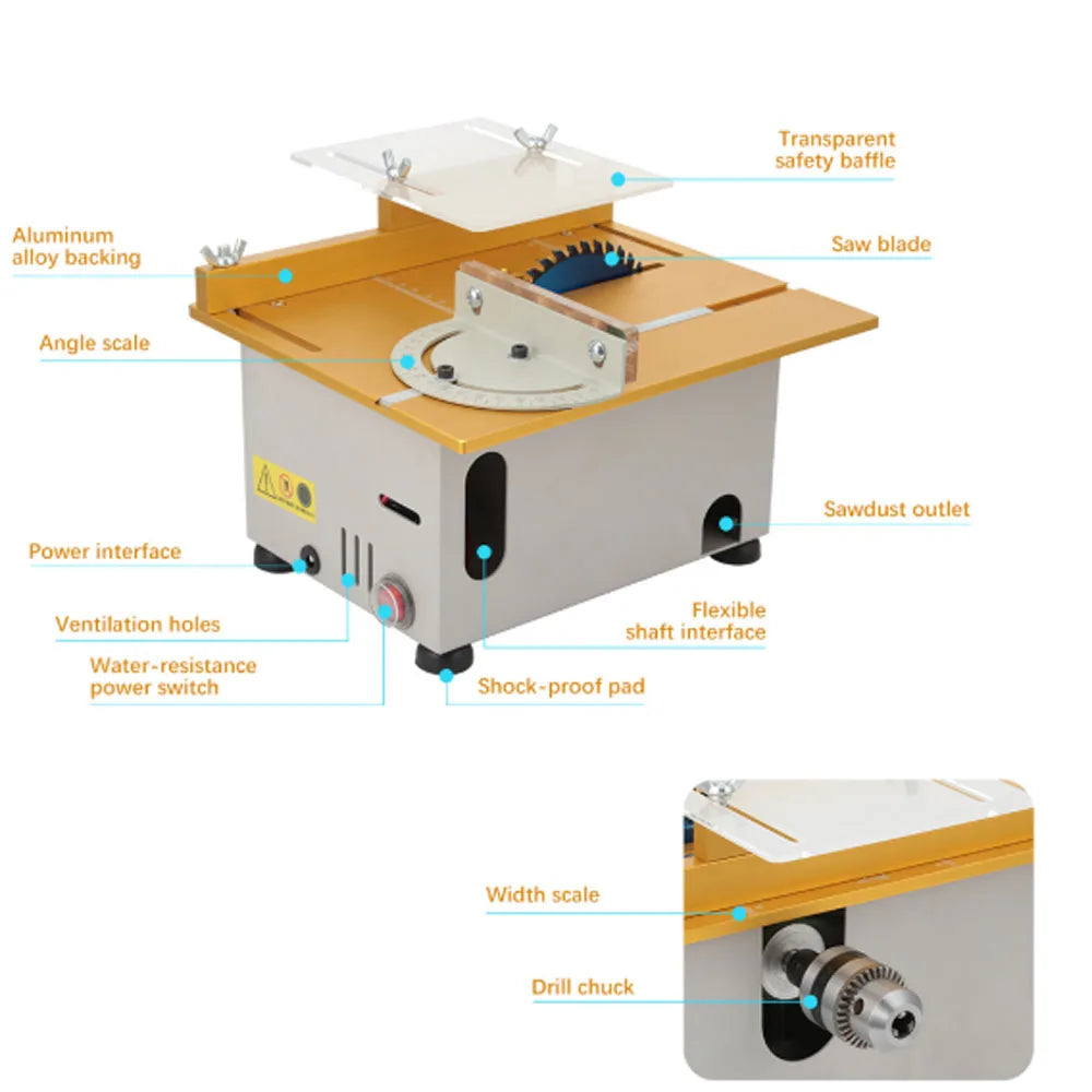 Mini Table Saw 96W - Innocraftsman