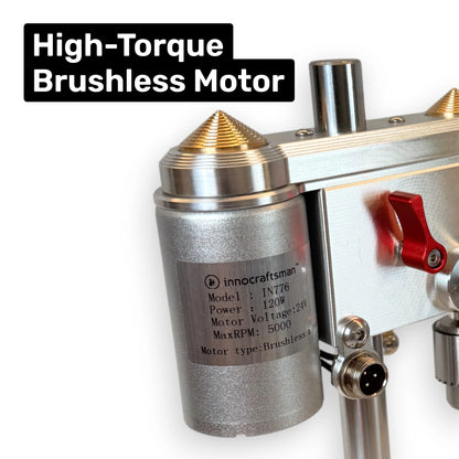 Taladro de banco Innocraftsman Mini sin escobillas PowerPro 2 (IN-776) con función de reversa