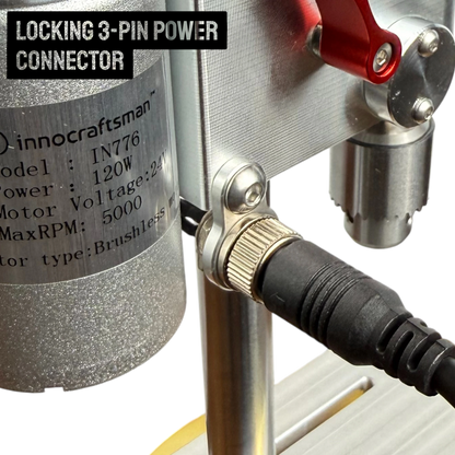 Taladro de banco Innocraftsman Mini sin escobillas PowerPro 2 (IN-776) con función de reversa