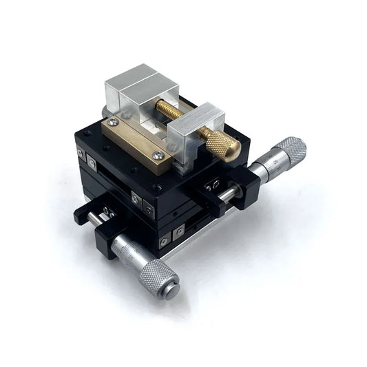 XY-Axis Adjustable Platform 60x60mm with Flat jaws aluminum alloy vise