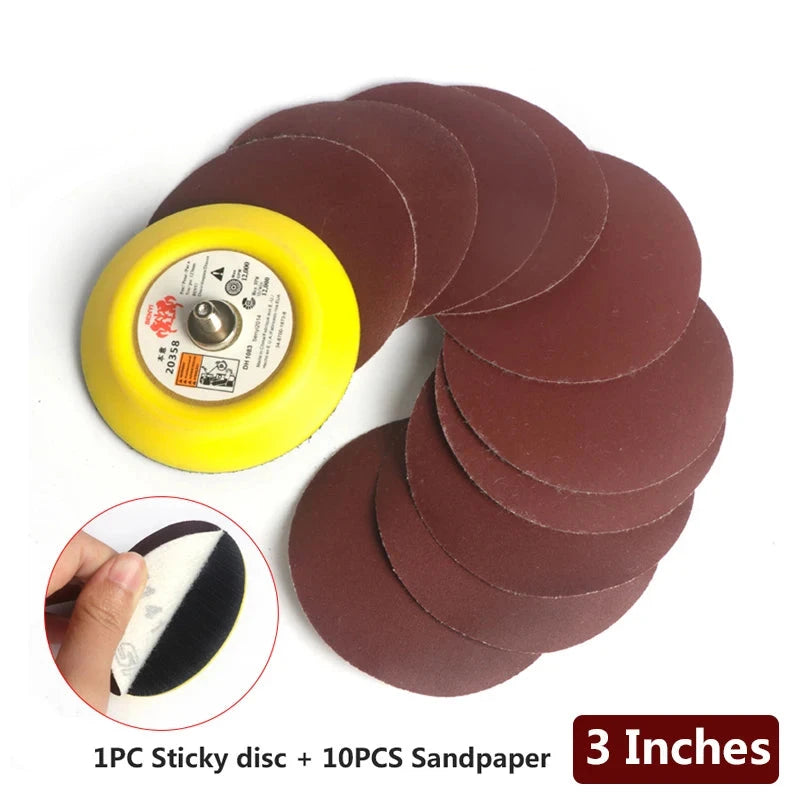 Sticky disc + 10pcs sandpaper for Electric Belt Sander - Innocraftsman