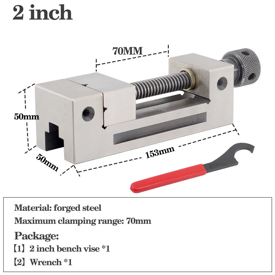 Mini steel vise 2" - Innocraftsman