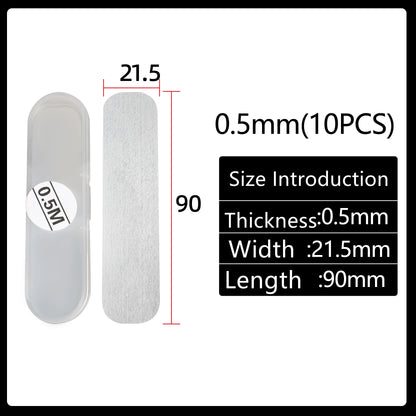 Lathe Tool Height Adjustment Shim Set - 0.1 mm–3.0 mm