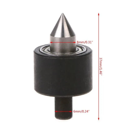 Revolving Center Head 6mm Shank for Mini Lathe