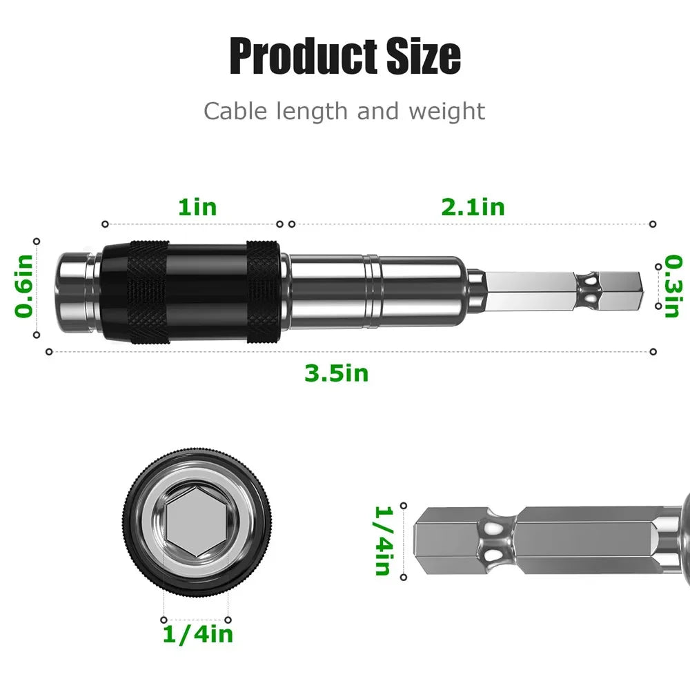 1/4"Hex Magnetic Pivoting Drill Bit Holder - Innocraftsman