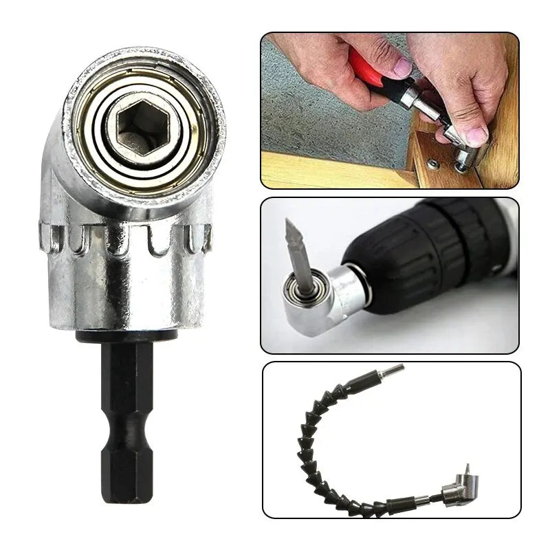 105 Degree 1/4 Inch Right Angle Drill Adapter - Innocraftsman