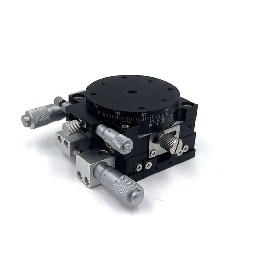 XYR Axis Manual Platform 60x60mm – 360° Rotating Precision Cross Slide