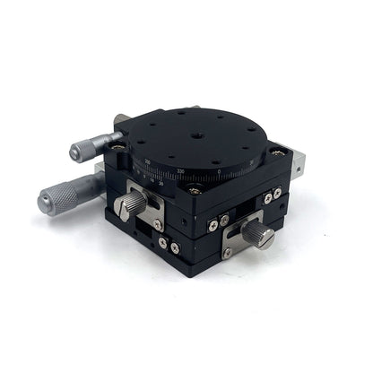 XYR Axis Manual Platform 60x60mm – 360° Rotating Precision Cross Slide